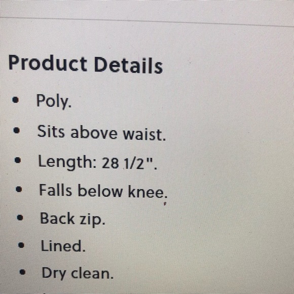 J Crew Factory Navy and Ivory Pleated Skirt - Picture 9 of 10